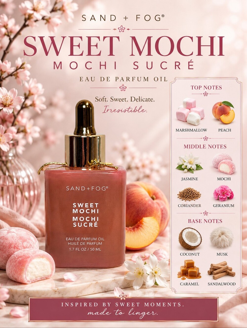 *NEW* SWEET MOCHI Sand + Fog Fragrance Oil